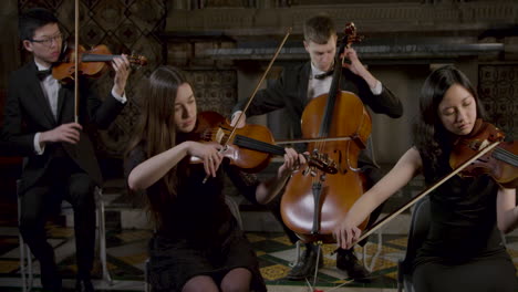 String-Quartet-Playing-Music-Together