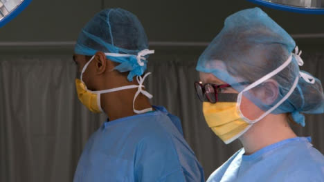 Surgeons-Standing-Looking-At-Away