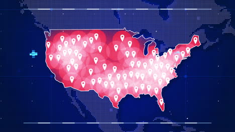 Bewegungsgrafik-Animierte-USA-Karte-Covid-Infektion