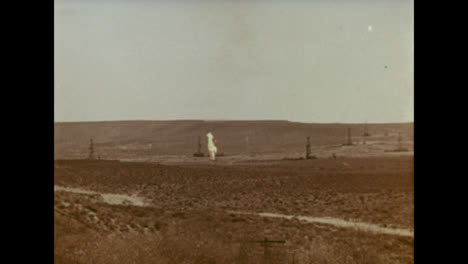 1966-3-Jahre-Alter-Gasbrunnenbrand-Brennt-In-Einem-Usbekistan-Gasfeld