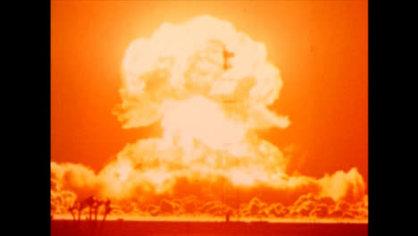 1953-Atombombendetonation-In-Der-Amerikanischen-Wüste-Nevada