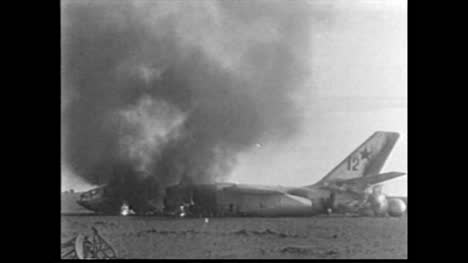 Archive-Clip-of-Grounded-Plane-Debris-Burning-After-First-Soviet-High-Altitude-Nuclear-Test-01