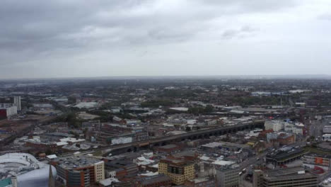 Drone-Shot-Flying-High-Over-Birmingham-City-In-England
