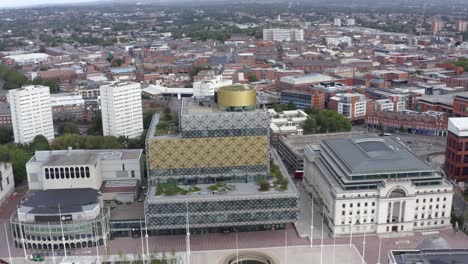 Drone-Shot-Orbiting-The-Library-Of-Birmingham-02