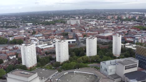 Drone-Shot-Orbiting-Buildings-In-Birmingham-City-Centre-02