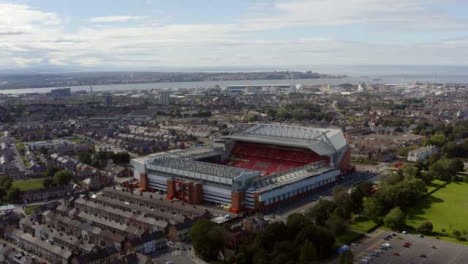 Disparo-De-Drone-Acercándose-Al-Estadio-De-Anfield