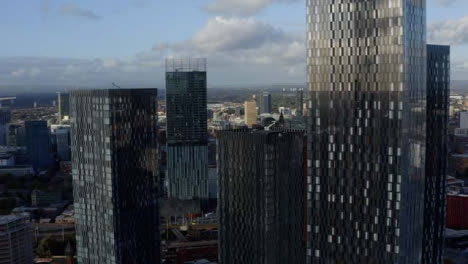 Drone-Shot-Rising-Up-Manchester-Skyscrapers-03