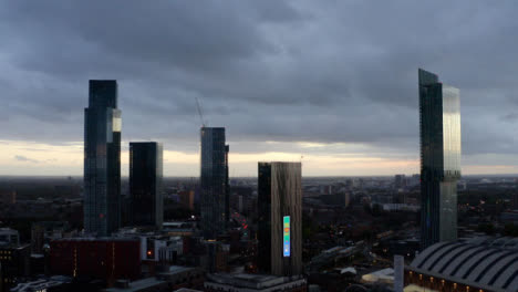 Drone-Shot-Rising-Up-Manchester-Skyscrapers-05