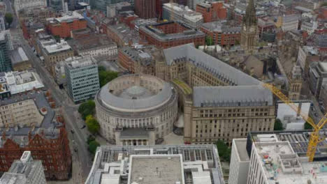 Drone-Shot-Pulling-Up-From-Buildings-In-Manchester-City-Centre