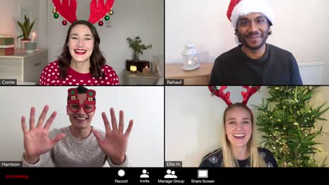 4-Way-Split-Screen-Group-Video-Christmas-Call-Amongst-Friends