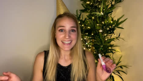 Young-Woman-On-Video-Call-Countdown-to-New-Year-and-Celebrating