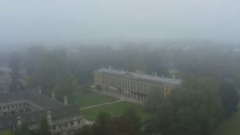 Drone-Shot-Orbiting-Buildings-In-Misty-Oxford-03