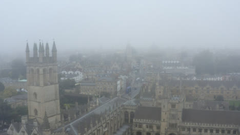 Drone-Shot-Pulling-Away-From-Buildings-In-Misty-Oxford-06