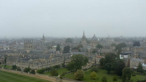 Drone-Shot-Orbiting-Buildings-In-Misty-Oxford-15