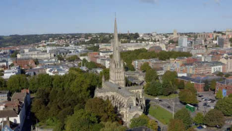 Drone-Shot-Orbiting-St-Mary-Redcliffe-Church-05