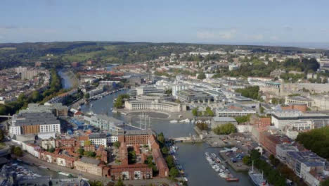 Drone-Shot-Pulling-Away-From-Bristol-Waterfront-03