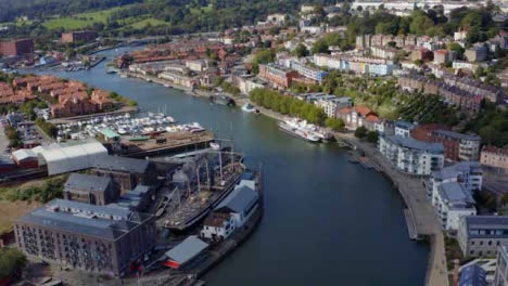 Drone-Shot-Orbiting-Bristol-Waterfront-13