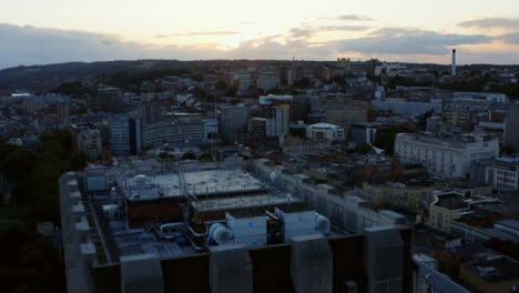 Drone-Shot-Rising-Up-Bristol-Buildings
