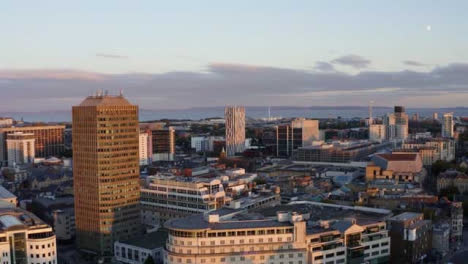 Drone-Shot-Moving-Across-Cardiff-City-Skyline