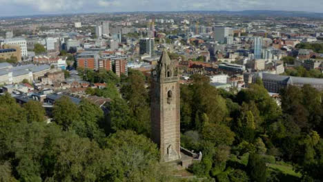 Drone-Shot-Orbiting-Cabot-Tower-In-Bristol-Long-Version