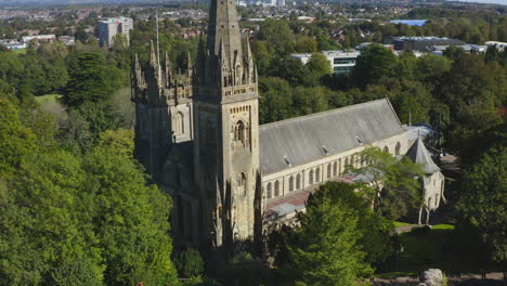 Drone-Shot-Pulling-Away-from-Llandaff-Cathedral-01