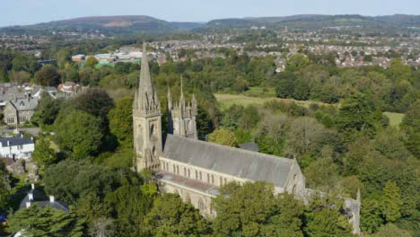 Drone-Shot-Orbiting-Llandaff-Cathedral-In-Cardiff-Short-Version-2-of-2