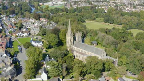 Drone-Shot-Orbiting-Llandaff-Cathedral-In-Wales-Short-Version-2-of-2