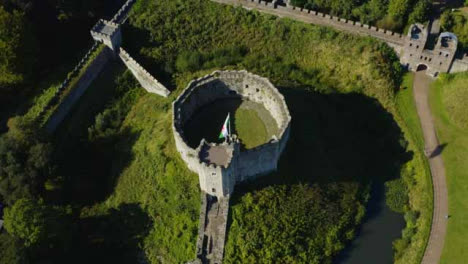 Drone-Shot-Approaching-Cardiff-Castle-Short-Version-2-of-2