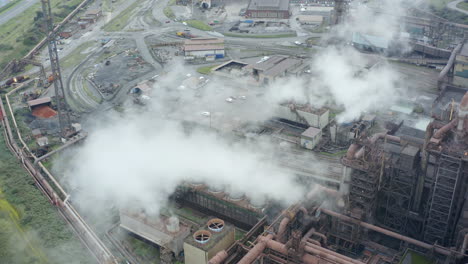 Drone-Shot-Orbiting-Port-Talbot-Steel-Manufacturing-Plant-10