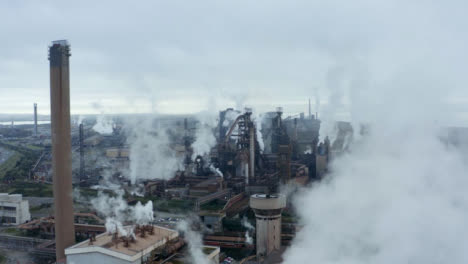 Drone-Shot-Lowering-Down-Port-Talbot-Steel-Manufacturing-Plant-