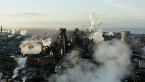 Drone-Shot-Pulling-Away-from-Steel-Manufacturing-Plant-In-Port-Talbot-01