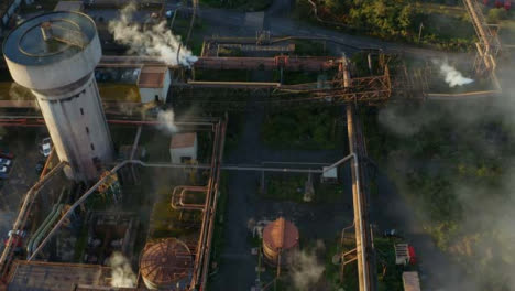 Drone-Shot-Flying-Over-a-Steel-Manufacturing-Plant-In-Wales-Short-Version-1-of-2