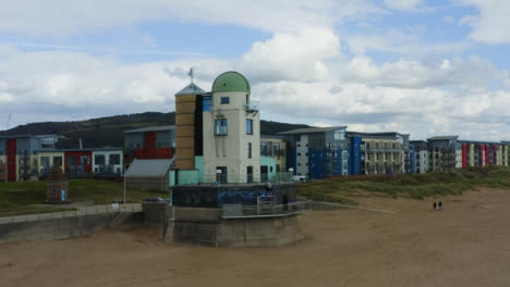 Drone-Shot-Orbiting-Swansea-Observatory-In-Wales-Long-Version