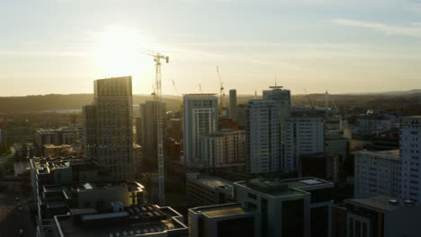 Drone-Shot-Orbiting-High-Rise-Buildings-In-Cardiff-03