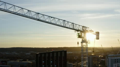 Drone-Shot-Orbiting-Crane-In-Central-Cardiff-01