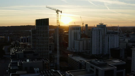 Drone-Shot-Pulling-Away-from-High-Rise-Buildings-In-Cardiff-02