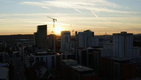 Drone-Shot-Orbiting-High-Rise-Buildings-In-Cardiff-09