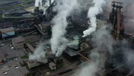 Drohnenschuss-Beim-Abziehen-Von-Port-Talbot-Stahlwerk-07