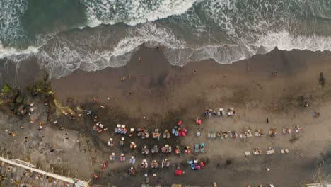 Drone-Shot-Descending-On-Echo-Beach-