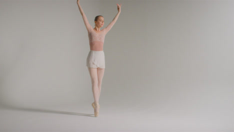 Wide-Shot-of-Young-Ballet-Dancer-Hopping-and-Dancing