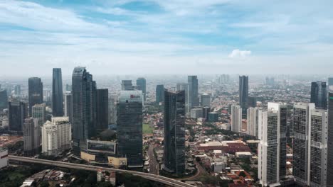 Drone-Shot-of-City-in-The-Day-in-Jakarta