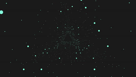 Vertigo-triangle-with-green-lines-and-dots