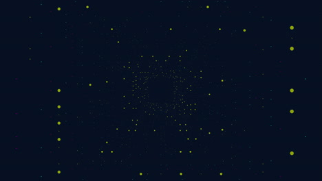 Psychedelisches-Quadrat-Mit-Roten-Linien-Und-Punkten-In-Der-Galaxie
