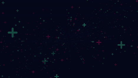 Fly-red-and-green-crosses-in-dark-galaxy