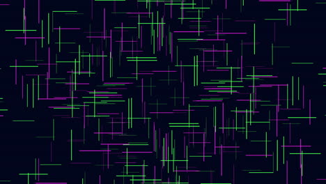 Bewegungsgrüne-Und-Violette-Linienmuster-Auf-Dunklem-Raum