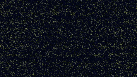 Flying-small-yellow-glitters-and-dust-on-dark-space