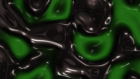 Futuristisches-Flüssiges-Wellenmuster-Mit-Grüner-Und-Schwarzer-Farbverlaufsfarbe