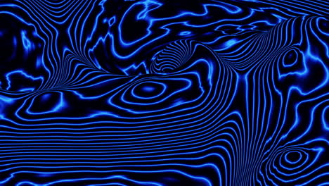 Futuristisches-Blaues-Und-Schwarzes-Flüssigkeitswellenmuster