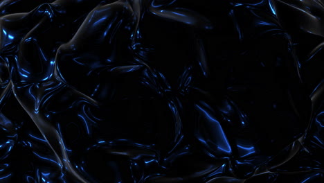 Blaues-Futuristisches-Wellenmuster-Auf-Schwarzem-Farbverlauf