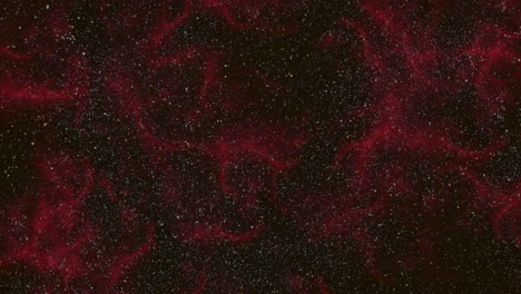 Universe-with-fly-dust-and-red-clouds